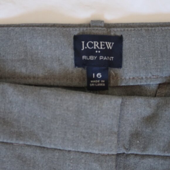 J. Crew Slim Cropped Ruby Pant in Stretch Twill Size16 - Picture 3 of 5